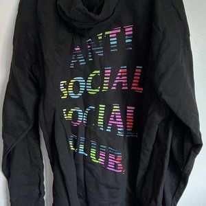 Anti Social Social Club Fuzzy Connection Hoodie L